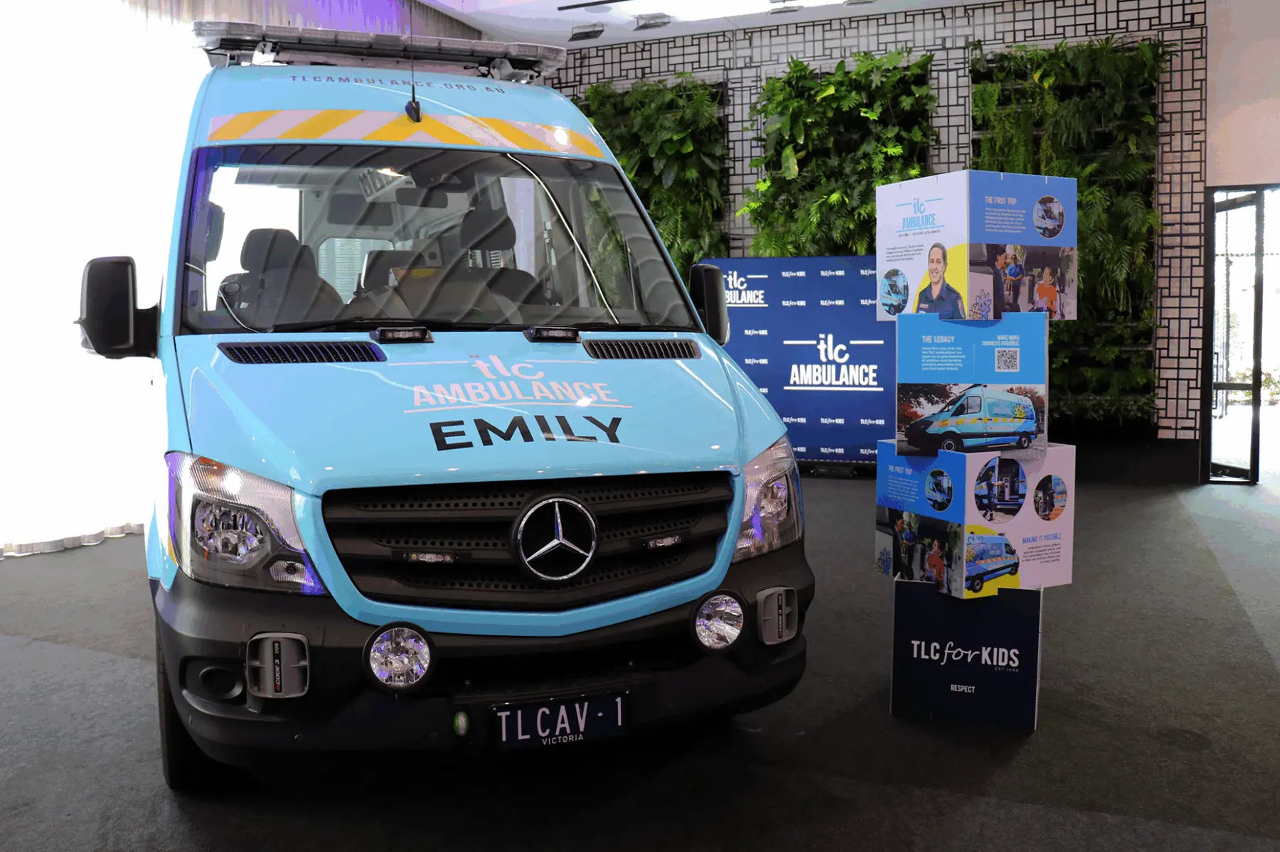 A TLC Ambulance on display at The Ambu-Lunch
